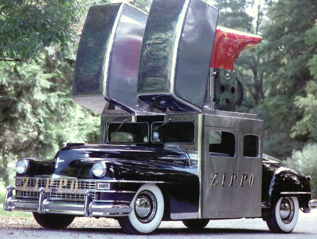 1947 Chrysler Saratoga Zippo Lighter Car Black Frt Qtr