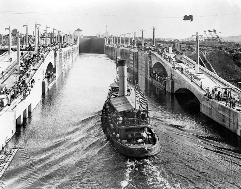 First Vessel Through Gatun Locks