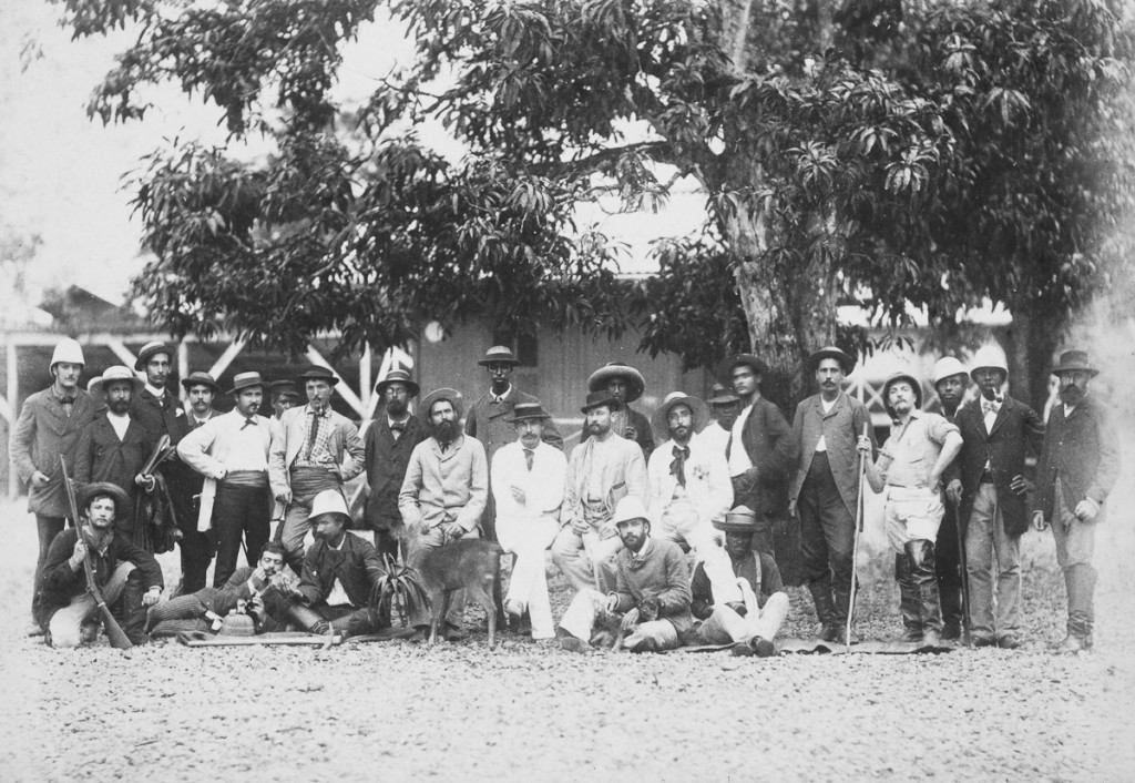 San Pablo section - group of company employees, c 1885.