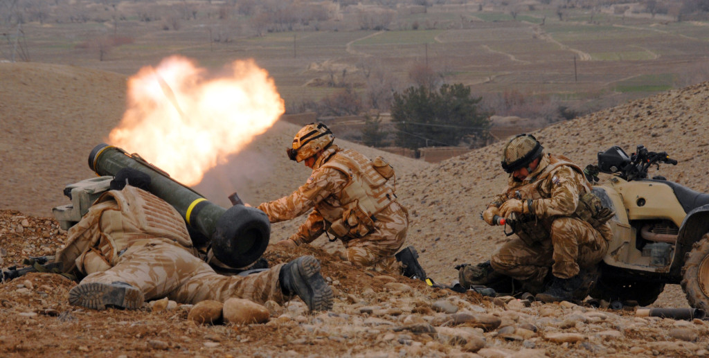 Royal Marines from Fire Support Troop, Charlie Company, 40 Commando.