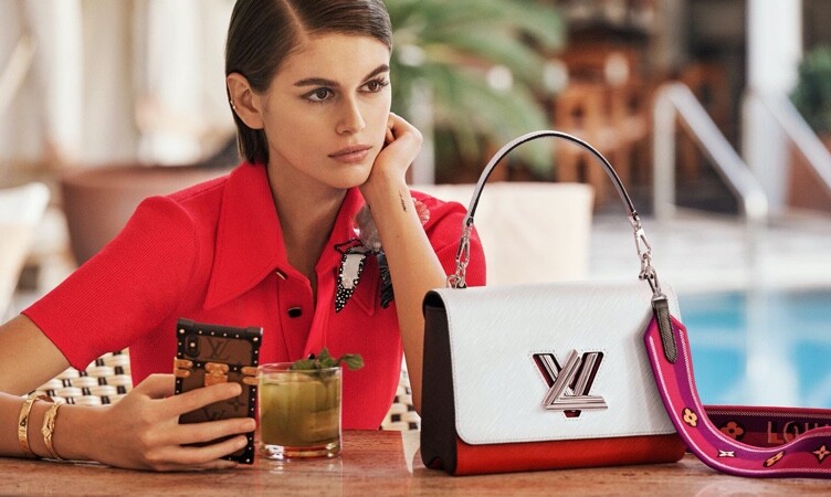 18-летняя Кайя Гербер в своей первой кампании для Louis Vuitton
